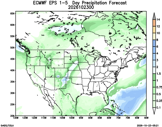 1-5 Day Forecast Map