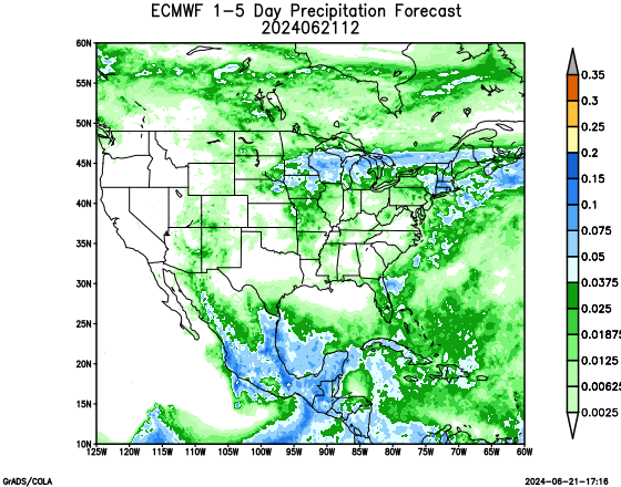 ECMWF 1-5 day Precipitation