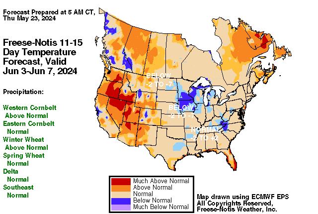 11-15 Day Forecast Map