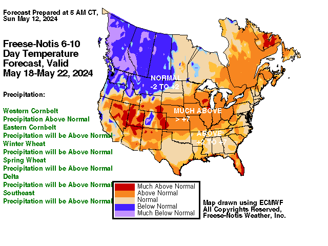 6-10 Day Forecast Map